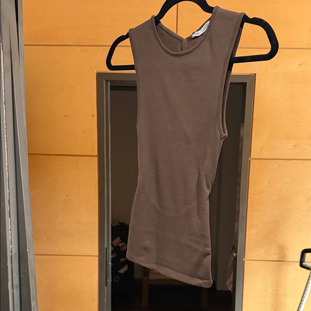 Zara Chocolate Brown Tank Top